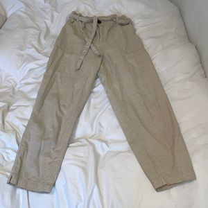 Paper bag waist pants